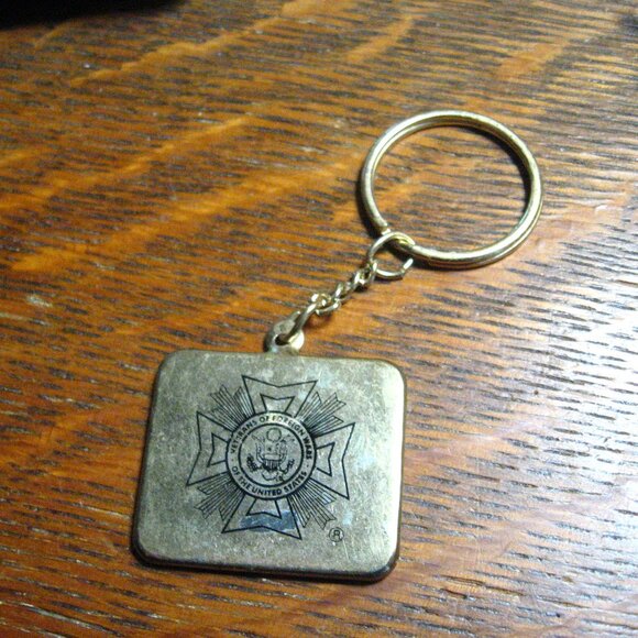 VFW American Flag Vintage Keyring - Picture 5 of 6
